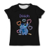 stitch t-shirt - zwart (model 2)